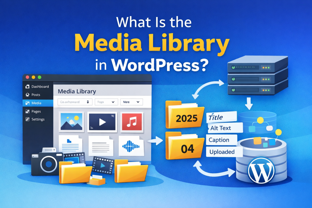WordPress Media Library overview graphic