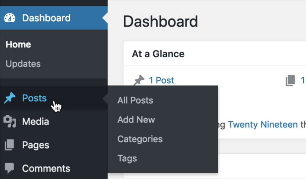Open the post or page editor in WordPress.