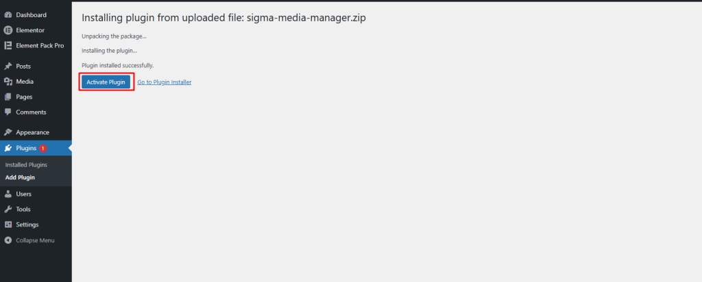 Activate Plugin