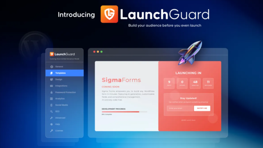 introducing launch gaurd - coming soon wordpress plugin