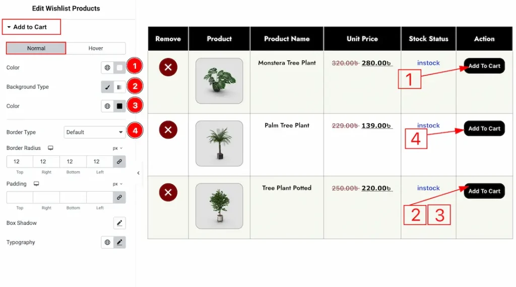 Add to Cart Section