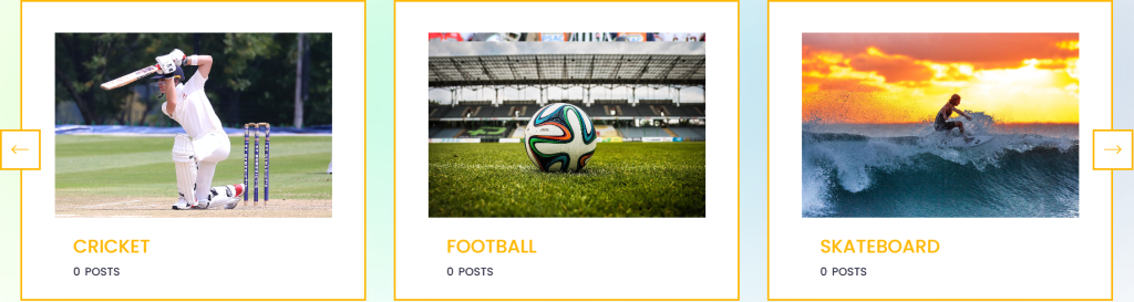 Category Carousel - carousel post example