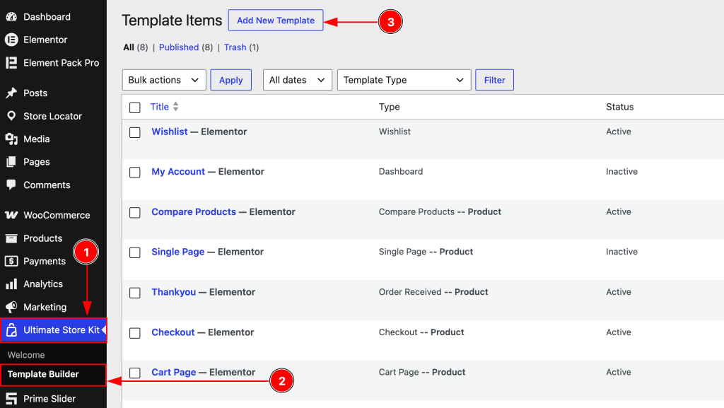 Creating the Shop Page Template