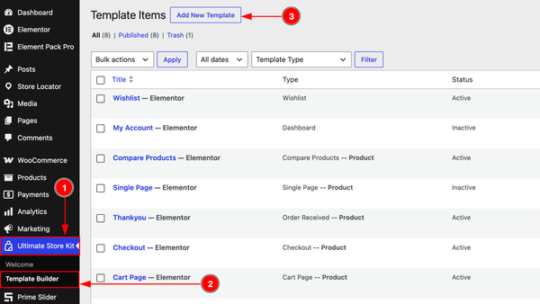 Creating the Shop Page Template