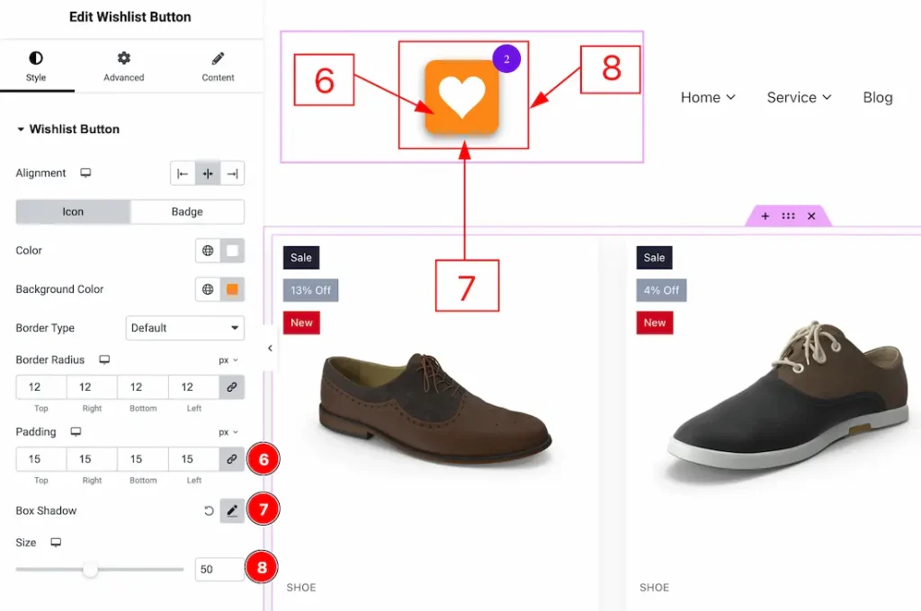 Customizing the button Icon 02 1 - BdThemes