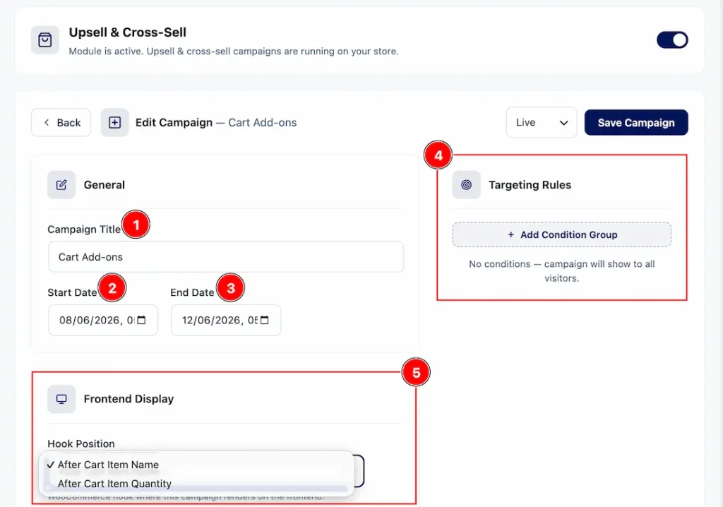 Setting Up the Cart Add-ons Feature