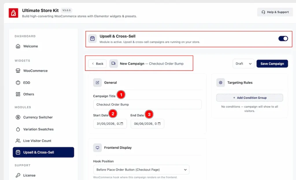 Setting Up the Checkout Order Bump Feature