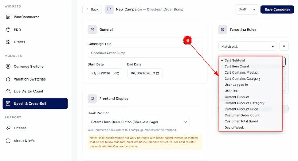 Settings up the Checkout Order Bump 04 - BdThemes
