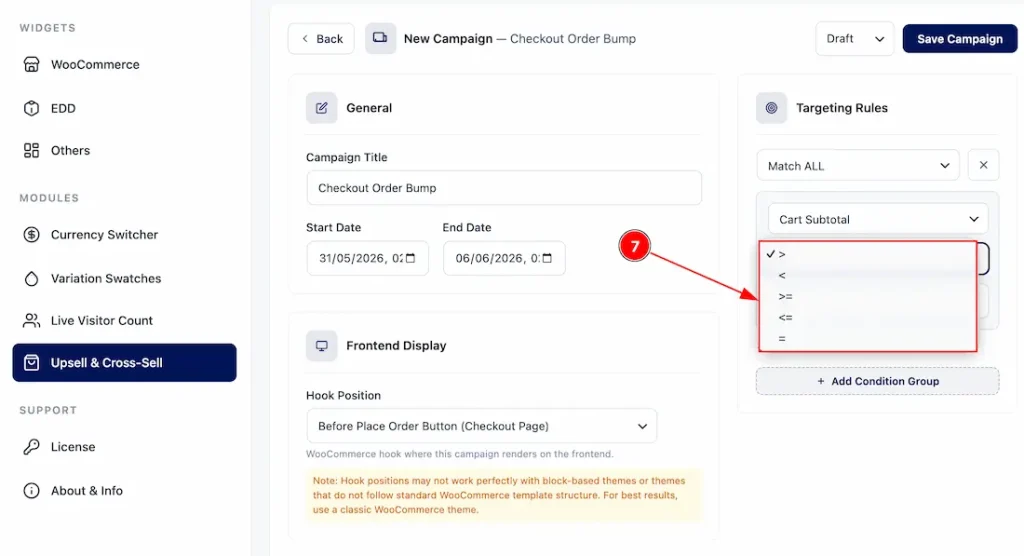 Settings up the Checkout Order Bump 05 - BdThemes