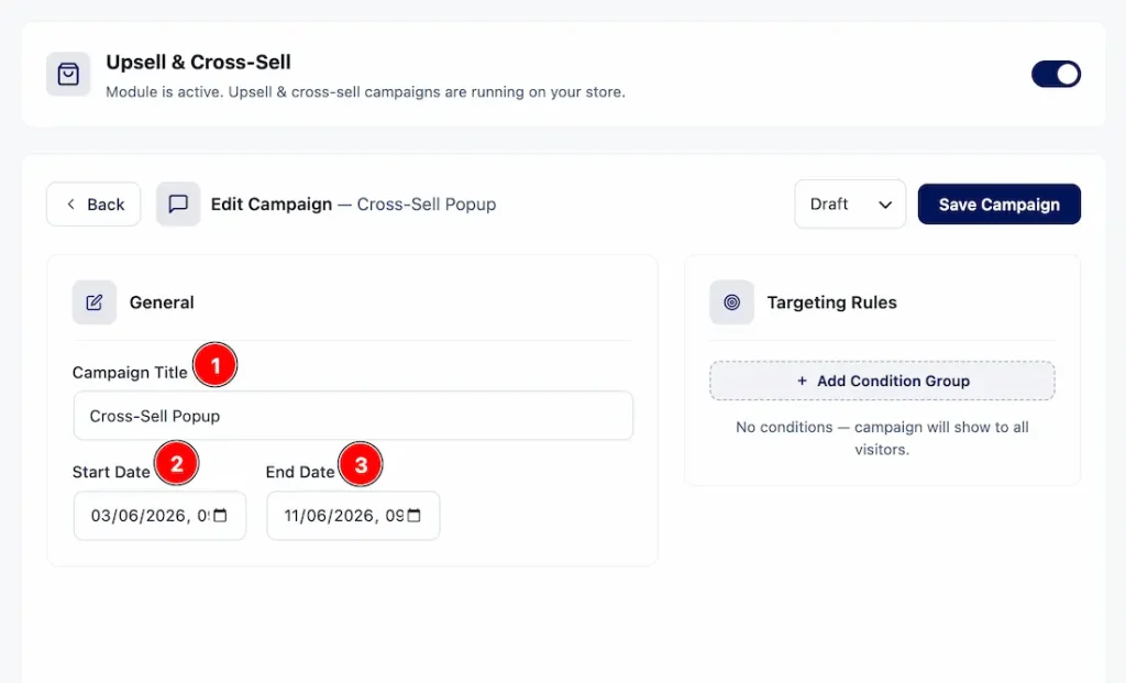Setting Up the Cross-Sell Popup Feature