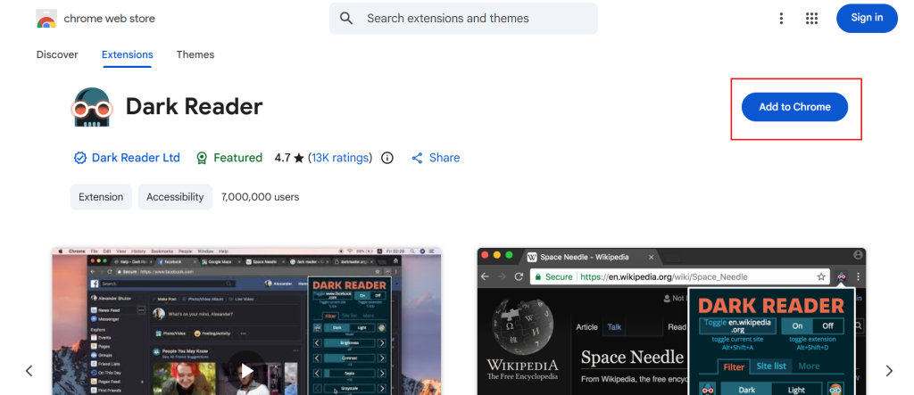 adding extension in Google Chrome
