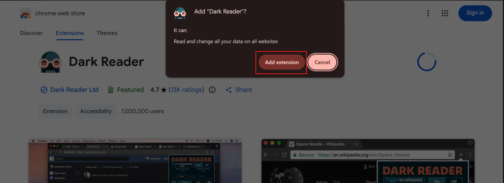 confirmation popup