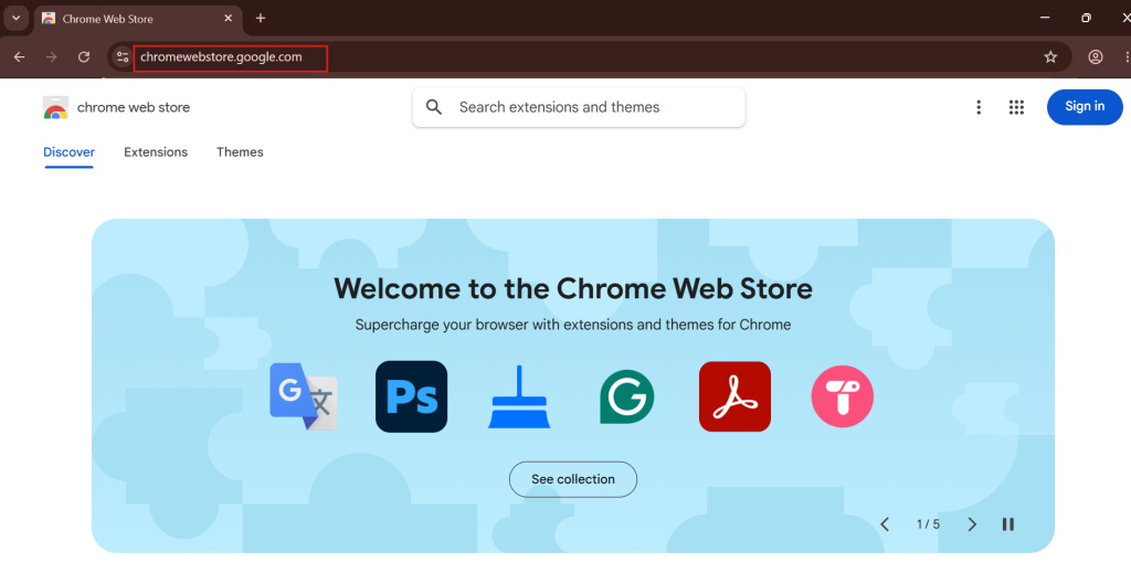enabling dark mode through chrome extension