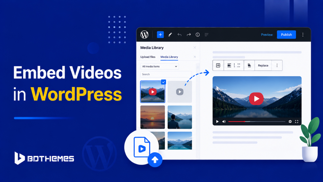 Learn how to embed video in WordPress from the media library using built-in tools and Sigma Media Manager. Follow simple step-by-step instructions for beginners.