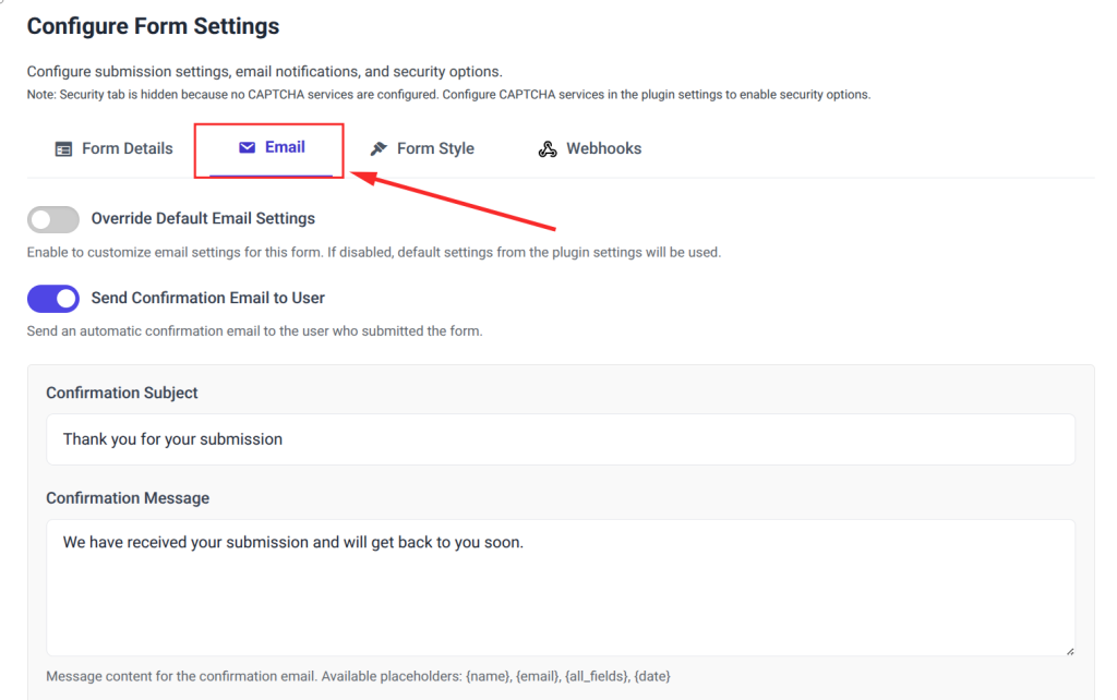 Email Notifications