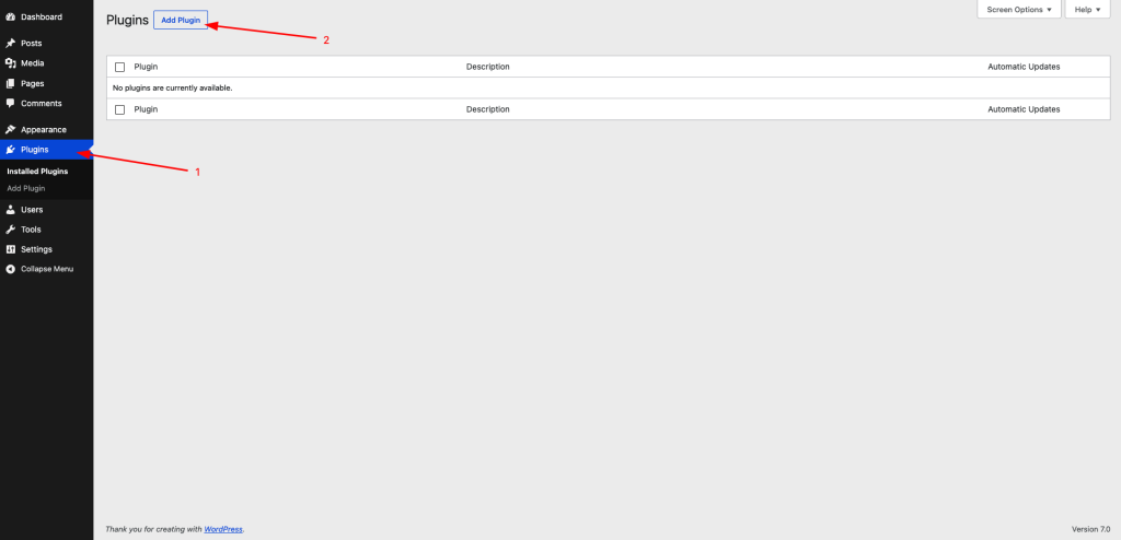 Go to your WordPress dashboard and navigate to Plugins > Add New