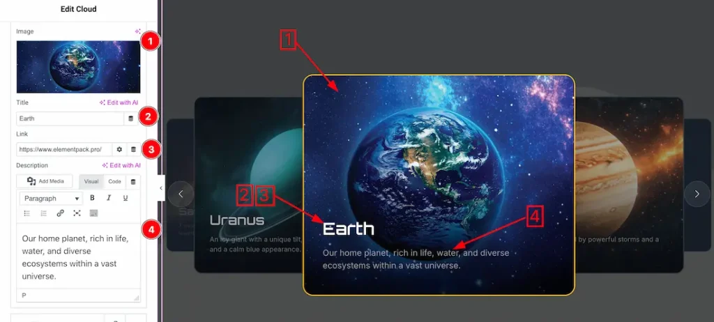 How to use the Cloud slider widget by Prime Slider Pro